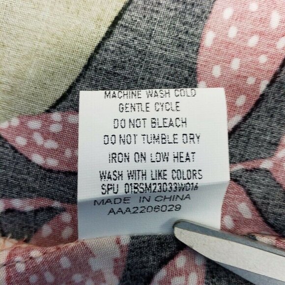 Bloomchic V-Neck Half Balloon Sleeve Blouse Womens Multicolor Floral 30/6X - Picture 9 of 13